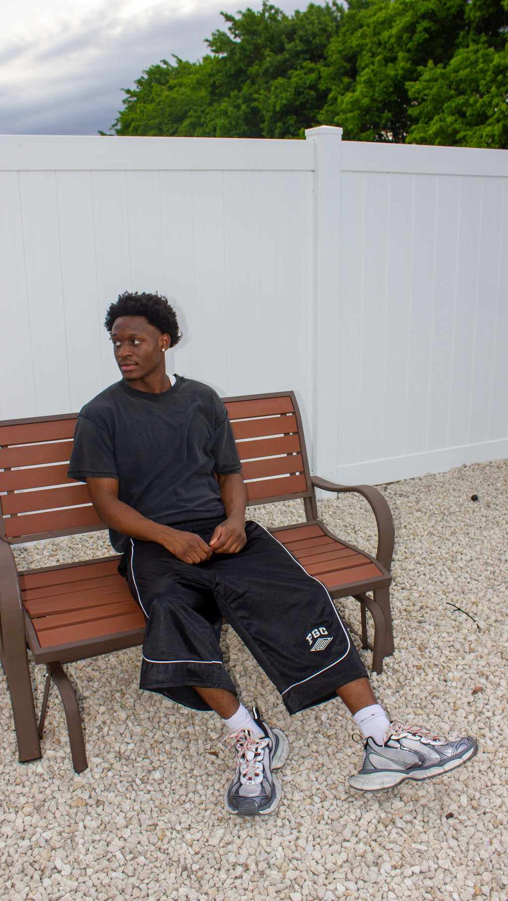 Black Court Shorts