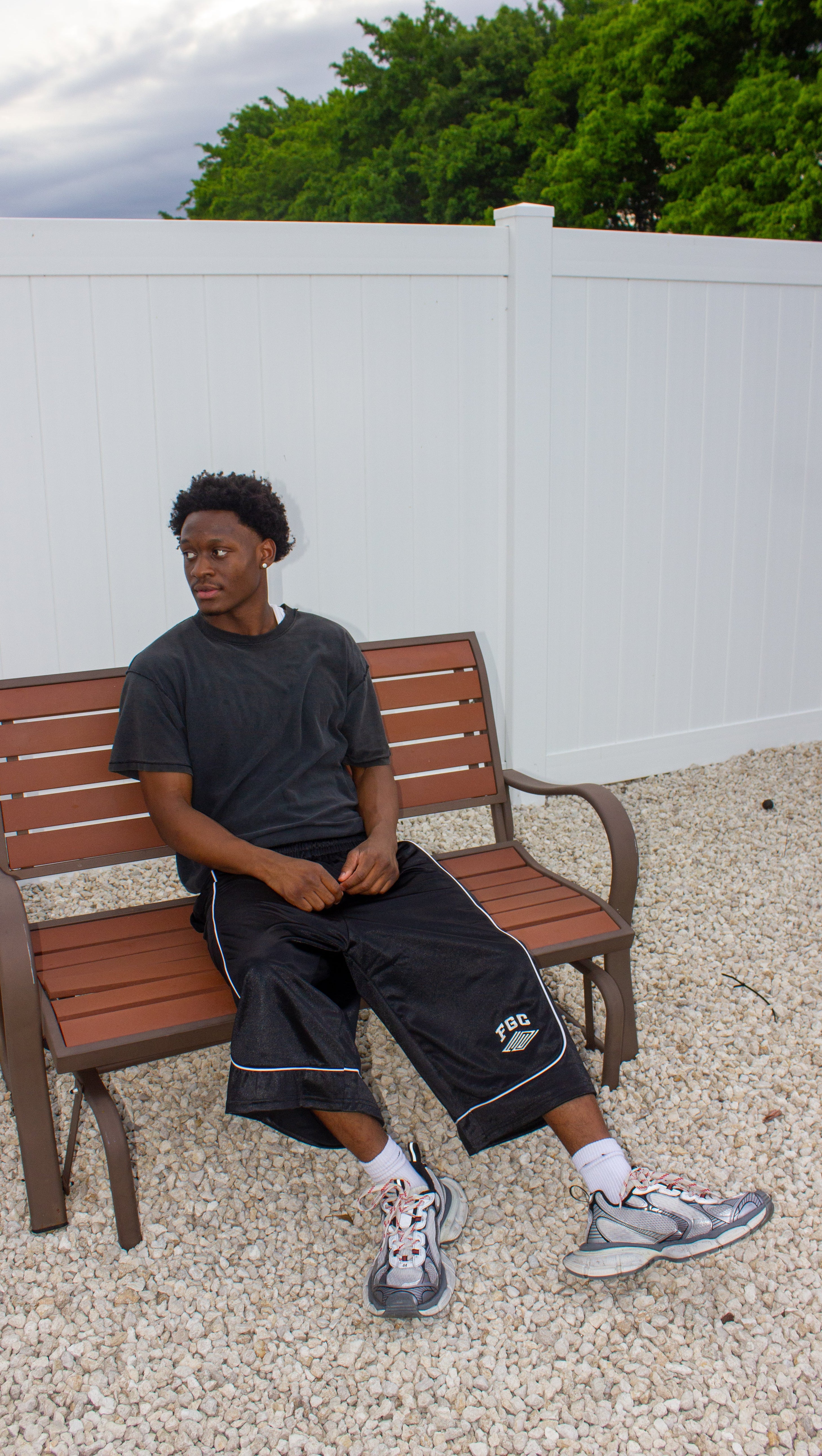Black Court Shorts