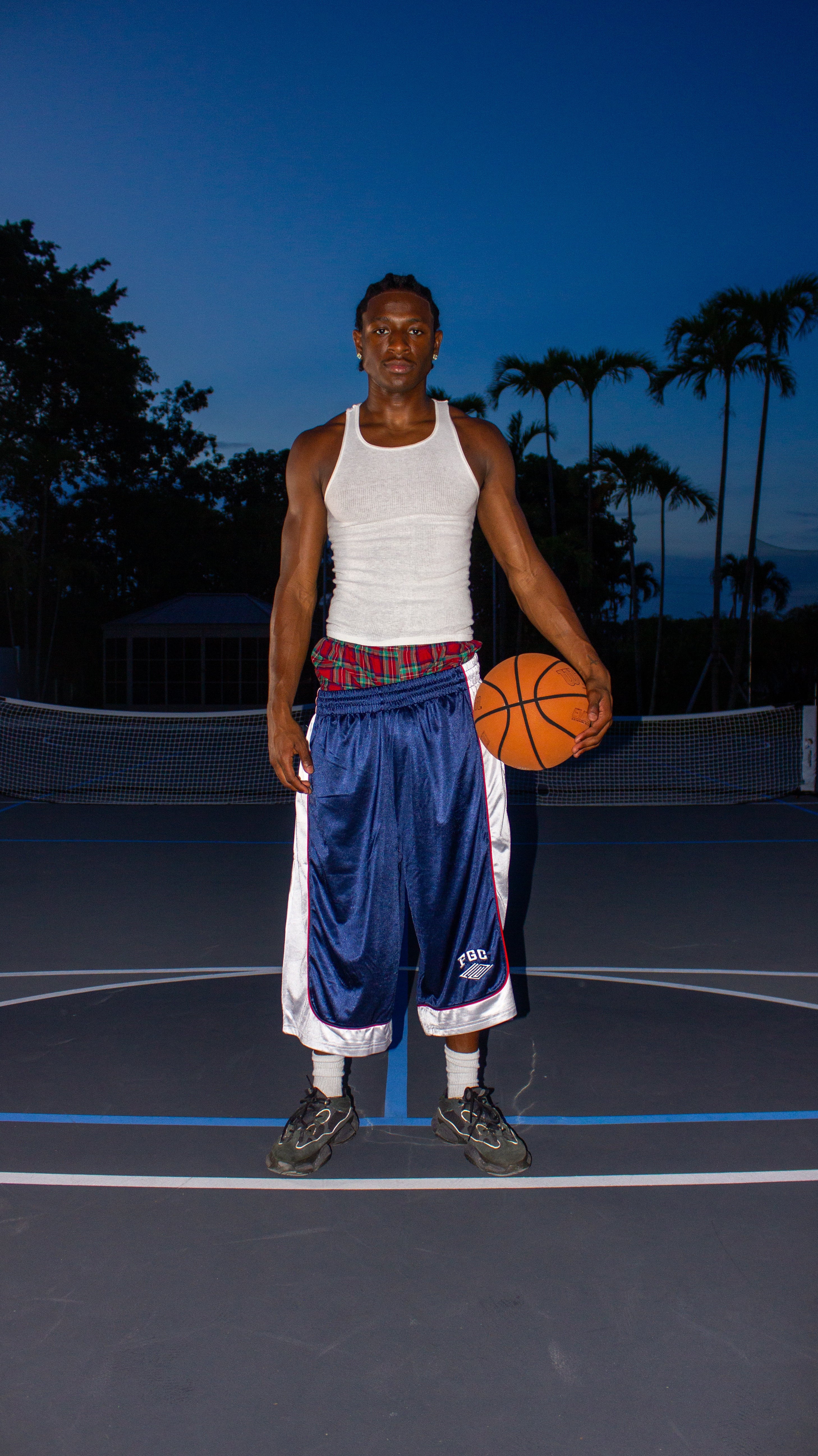 Navy Court Short