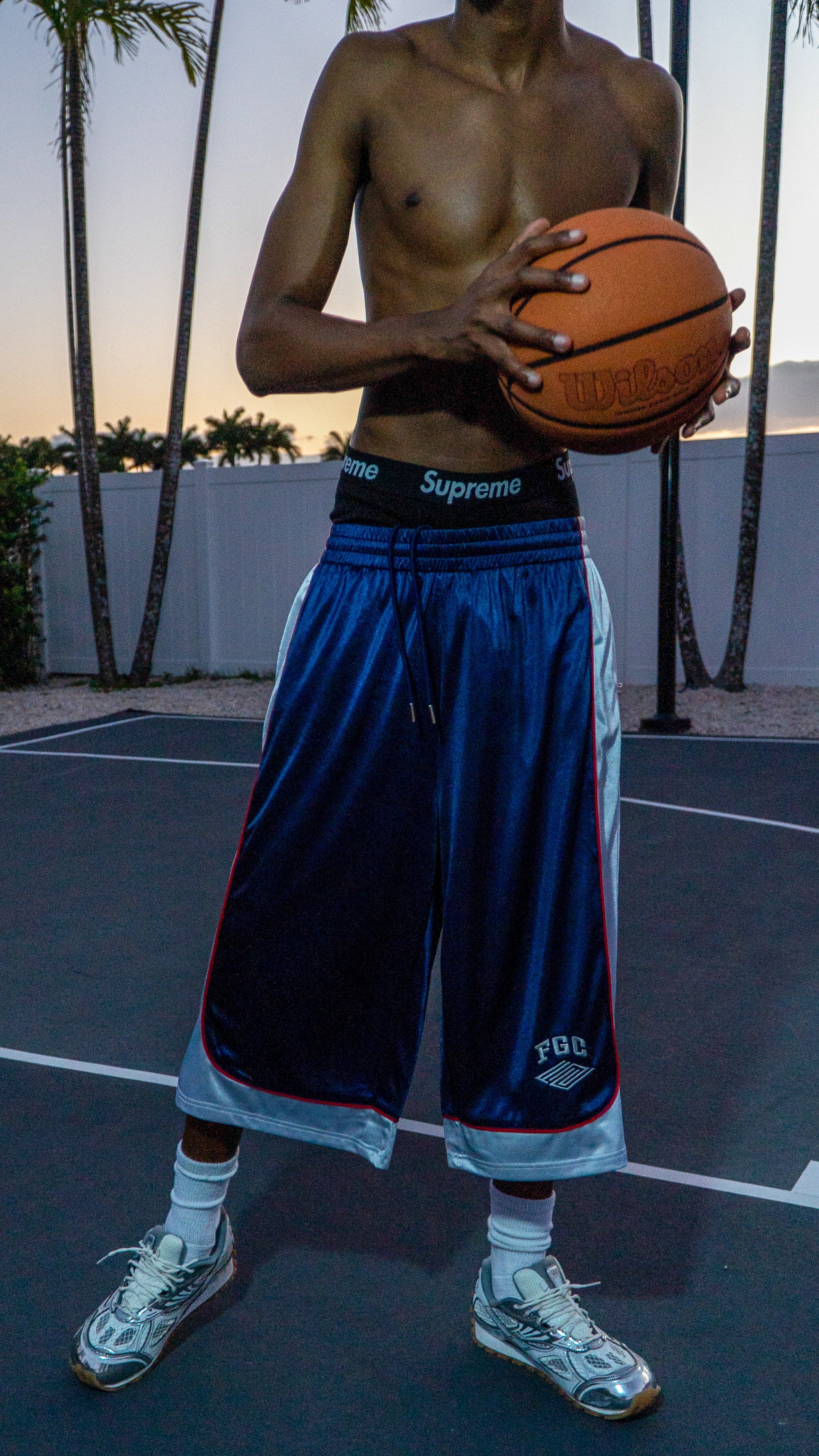 Navy Court Short