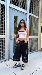 Black Court Shorts