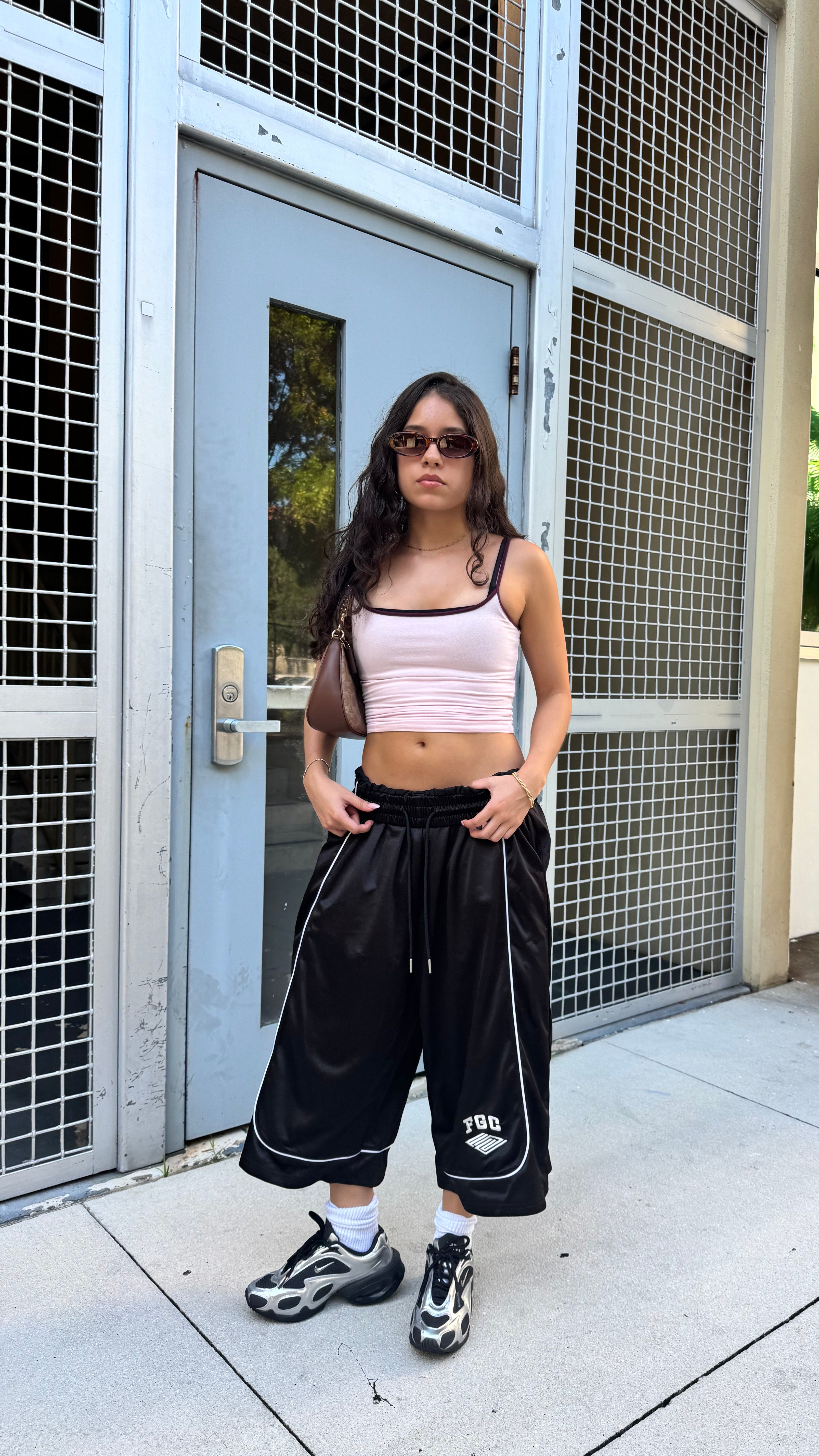 Black Court Shorts