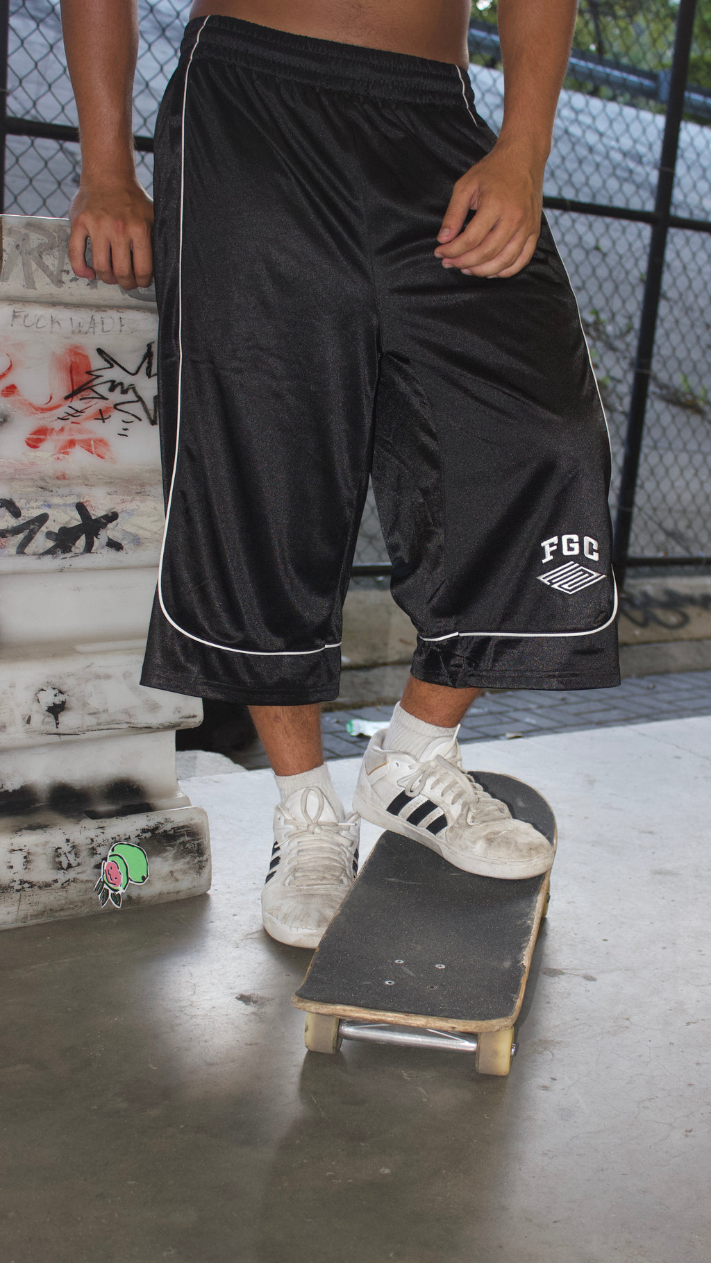 Black Court Shorts